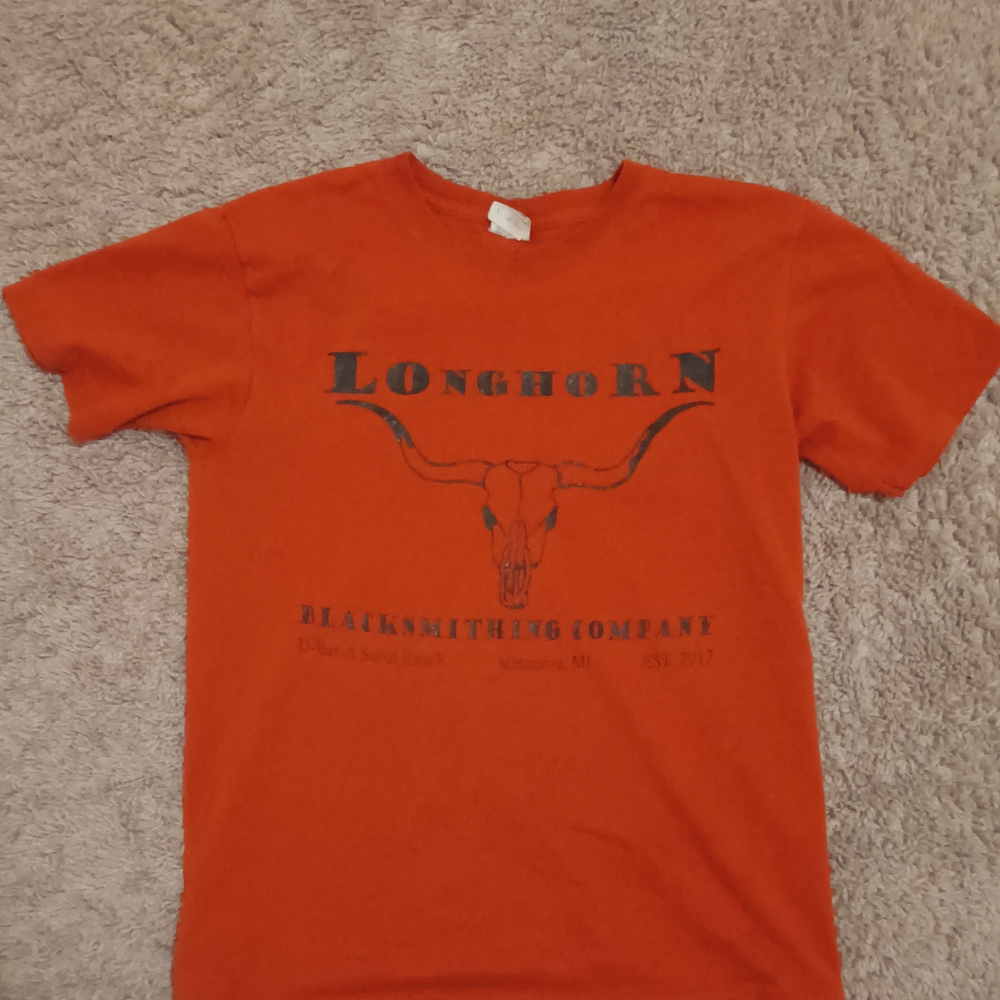 Jerzees Longhorn Graphic Men's T-Shirt - Red